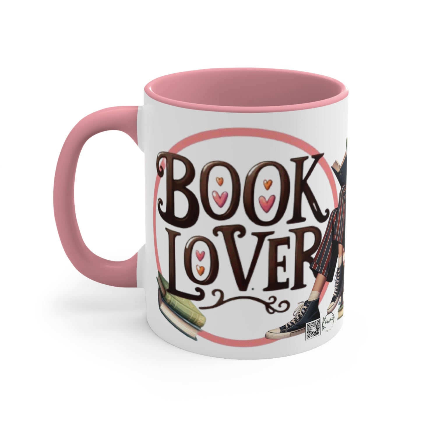 Colorful Accent Mugs, 11oz - Book Lover