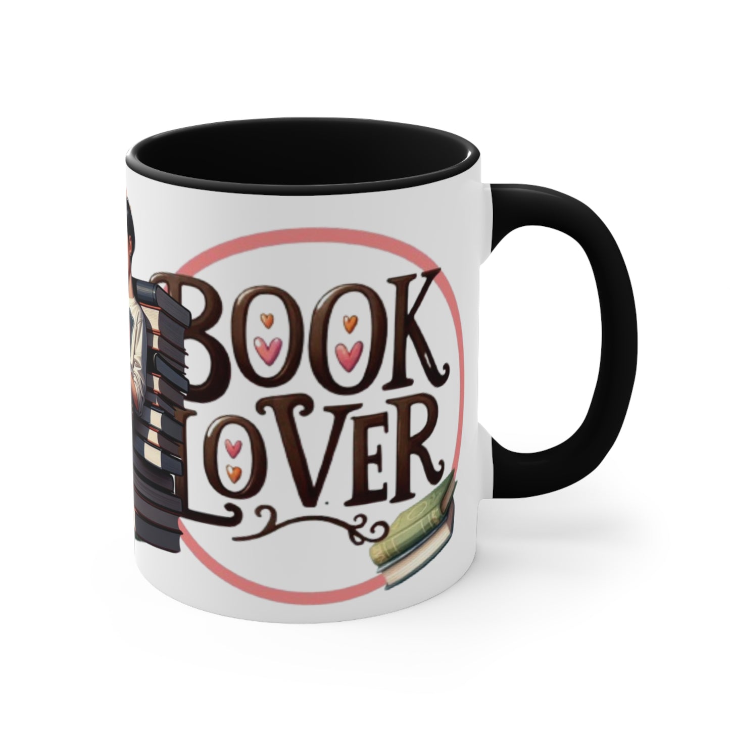Colorful Accent Mugs, 11oz - Book Lover