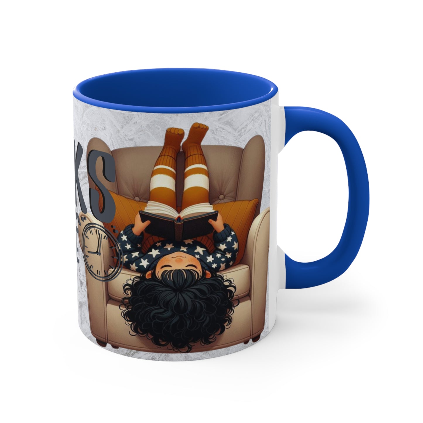 Colorful Accent Mugs, 11oz - Books Time