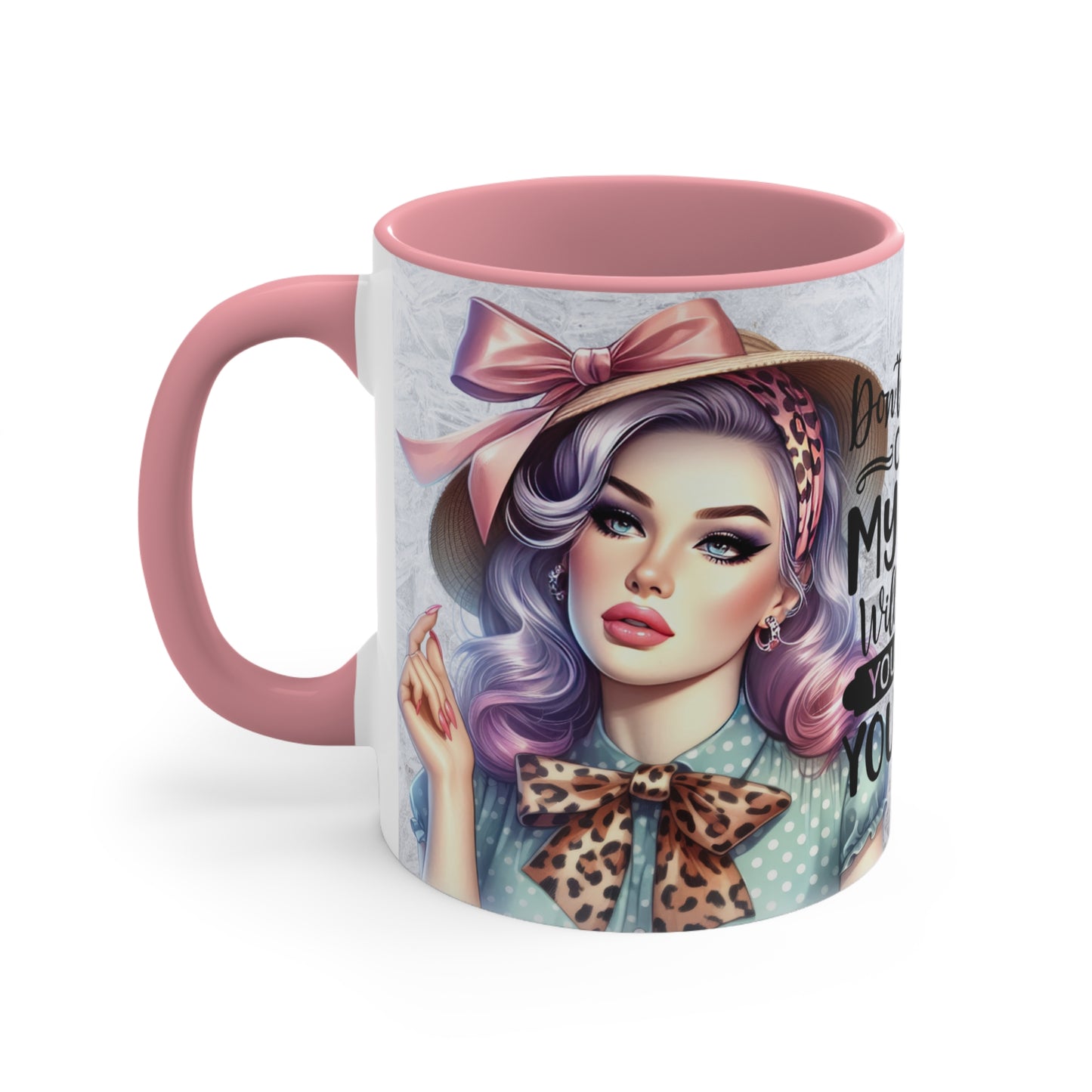 Colorful Accent Mugs, 11oz - Don't be rude