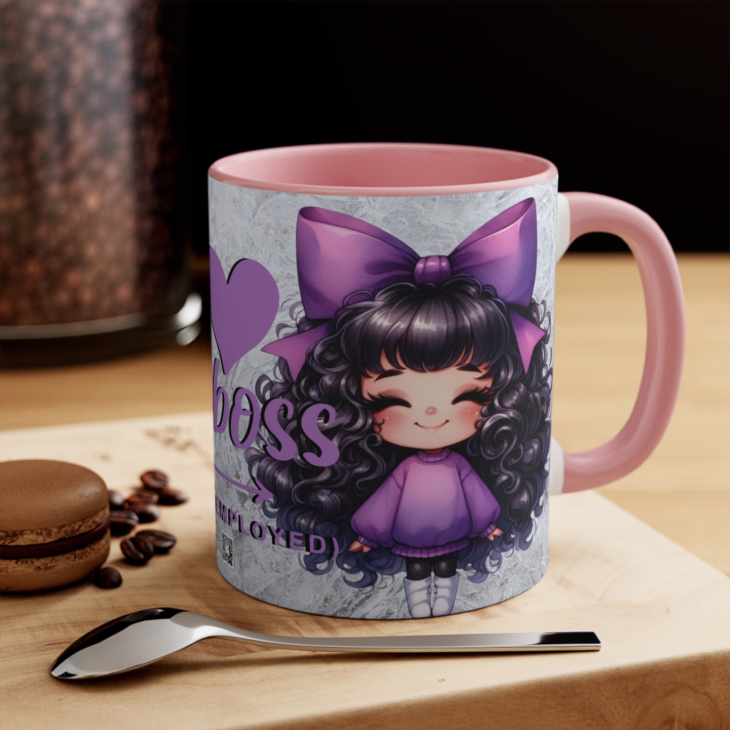 Colorful Accent Mugs, 11oz - I love my boss v.2
