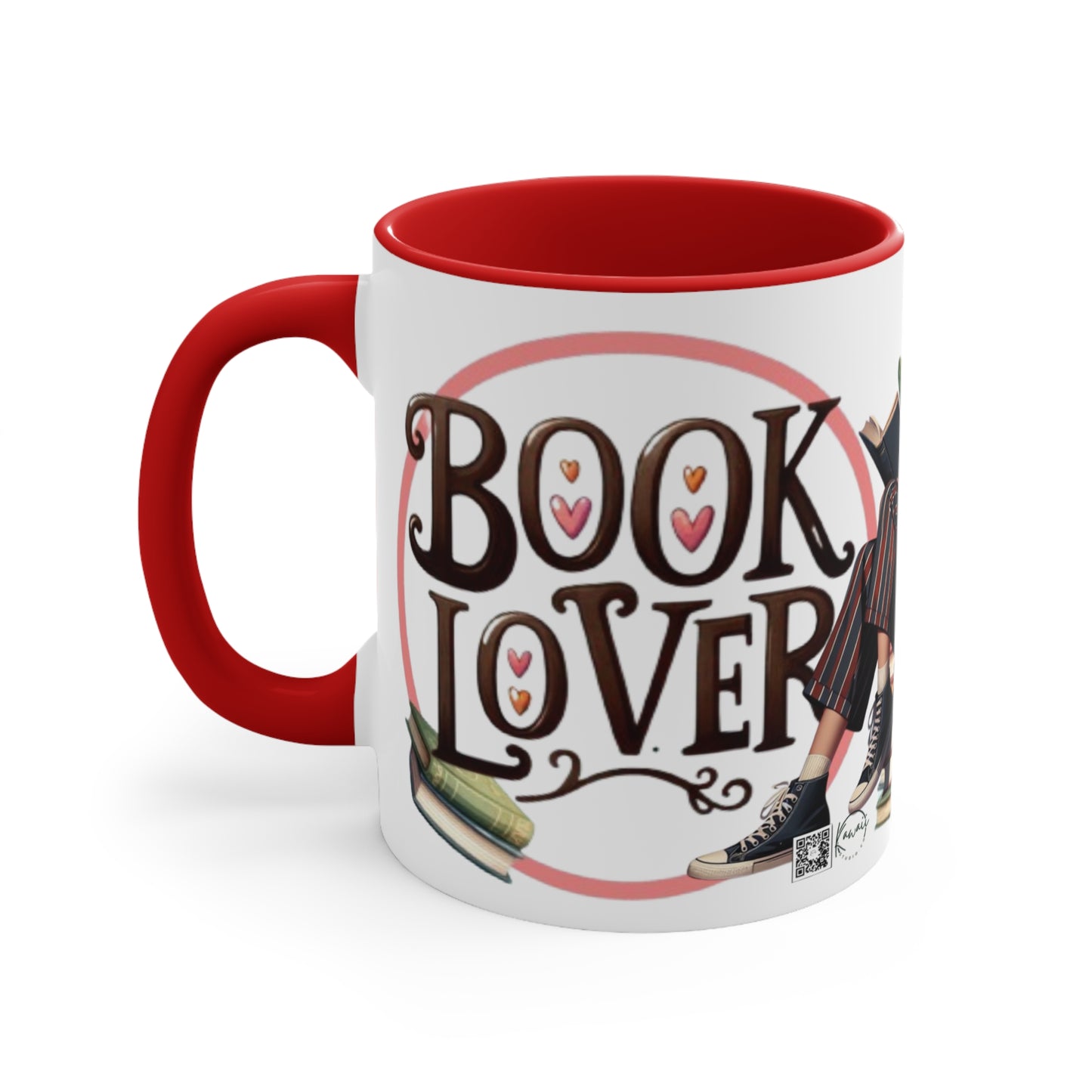 Colorful Accent Mugs, 11oz - Book Lover