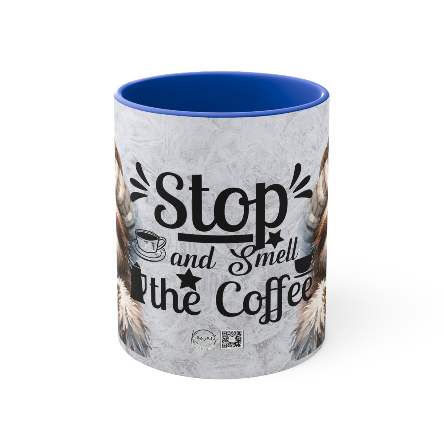 Colorful Accent Mugs, 11oz - STOP and smell the coffee
