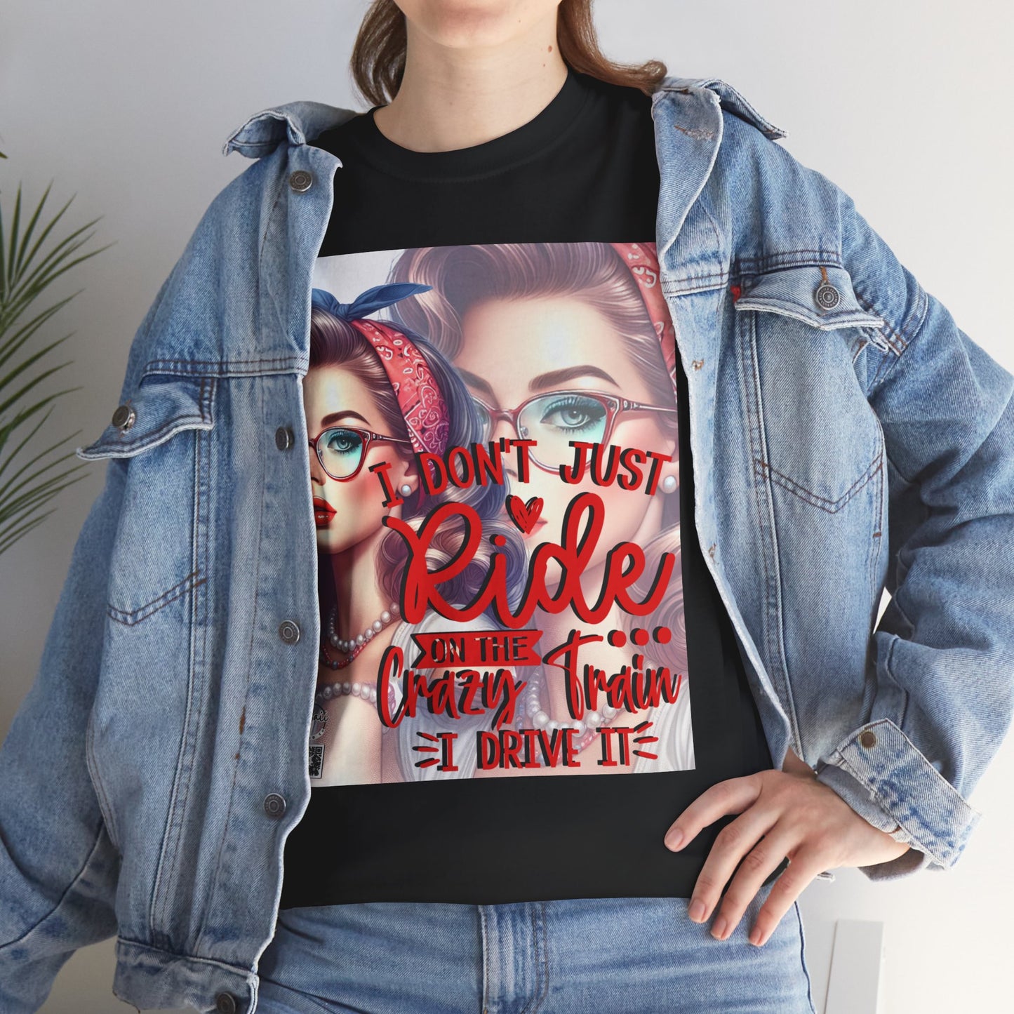Unisex Heavy Cotton Tee - I don't just ride