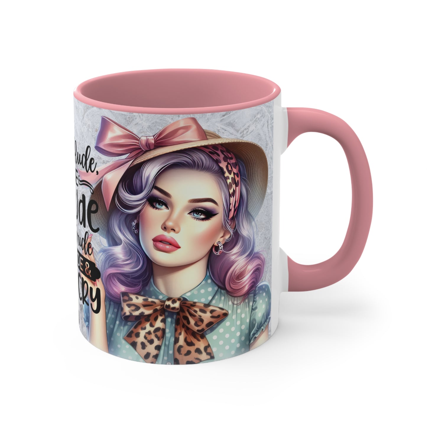 Colorful Accent Mugs, 11oz - Don't be rude