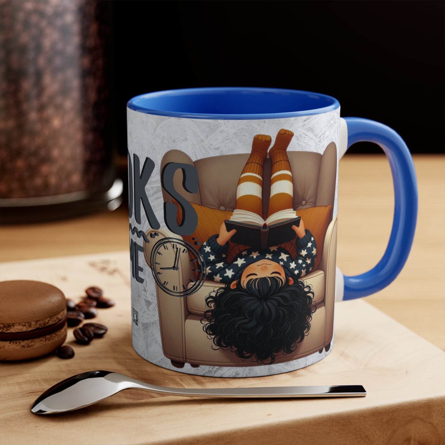 Colorful Accent Mugs, 11oz - Books Time