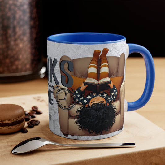 Colorful Accent Mugs, 11oz - Books Time