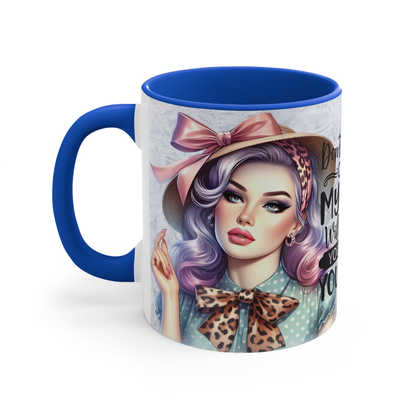 Colorful Accent Mugs, 11oz - Don't be rude