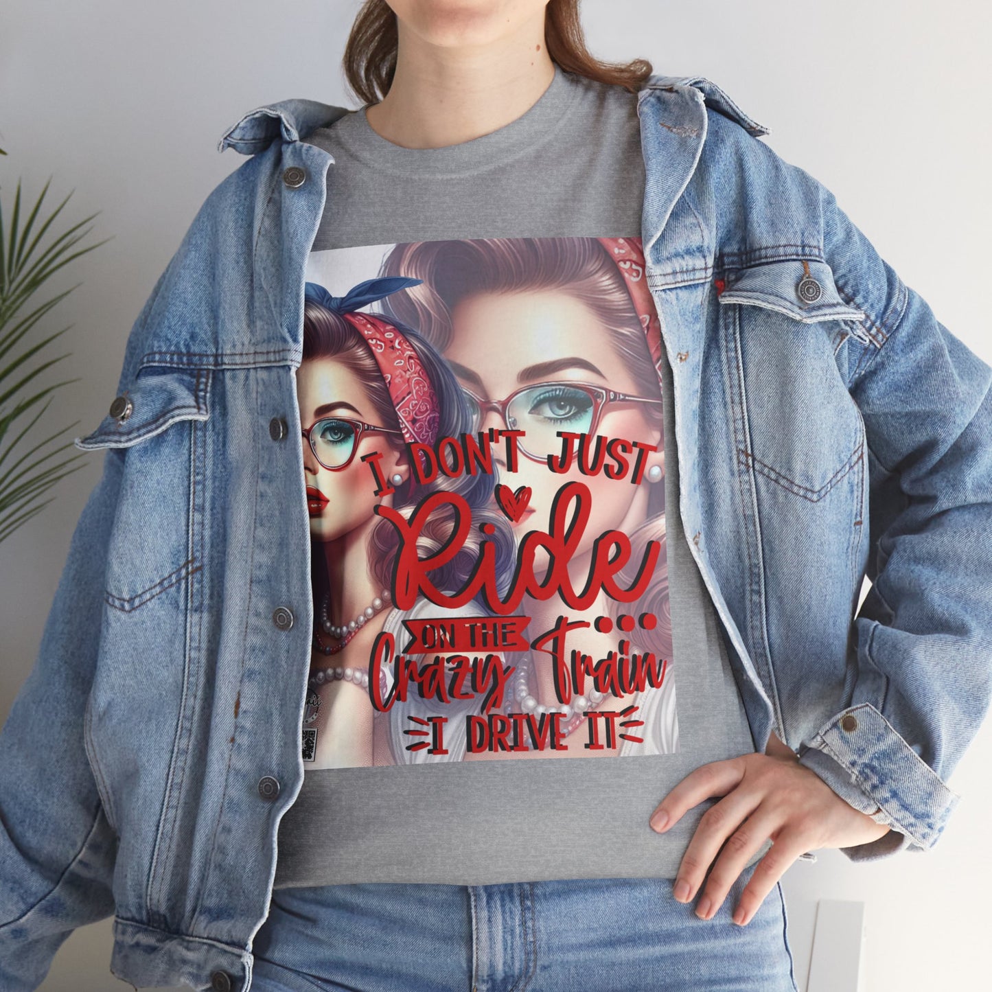 Unisex Heavy Cotton Tee - I don't just ride