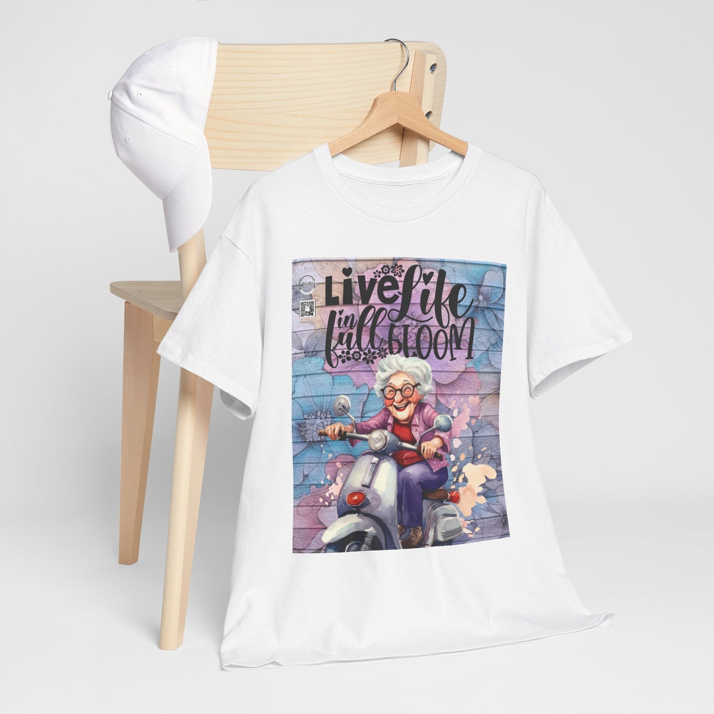 Unisex Heavy Cotton Tee - Full Bloom Nana