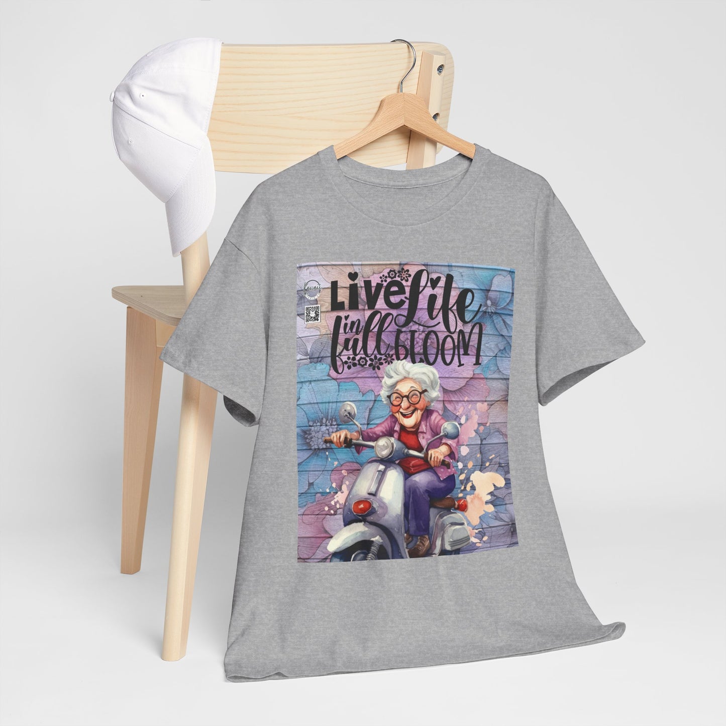 Unisex Heavy Cotton Tee - Full Bloom Nana