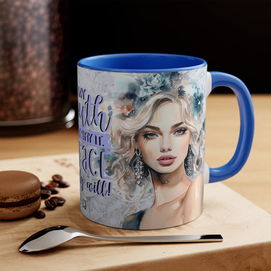 Colorful Accent Mugs, 11oz - If my mouth doesn't say it