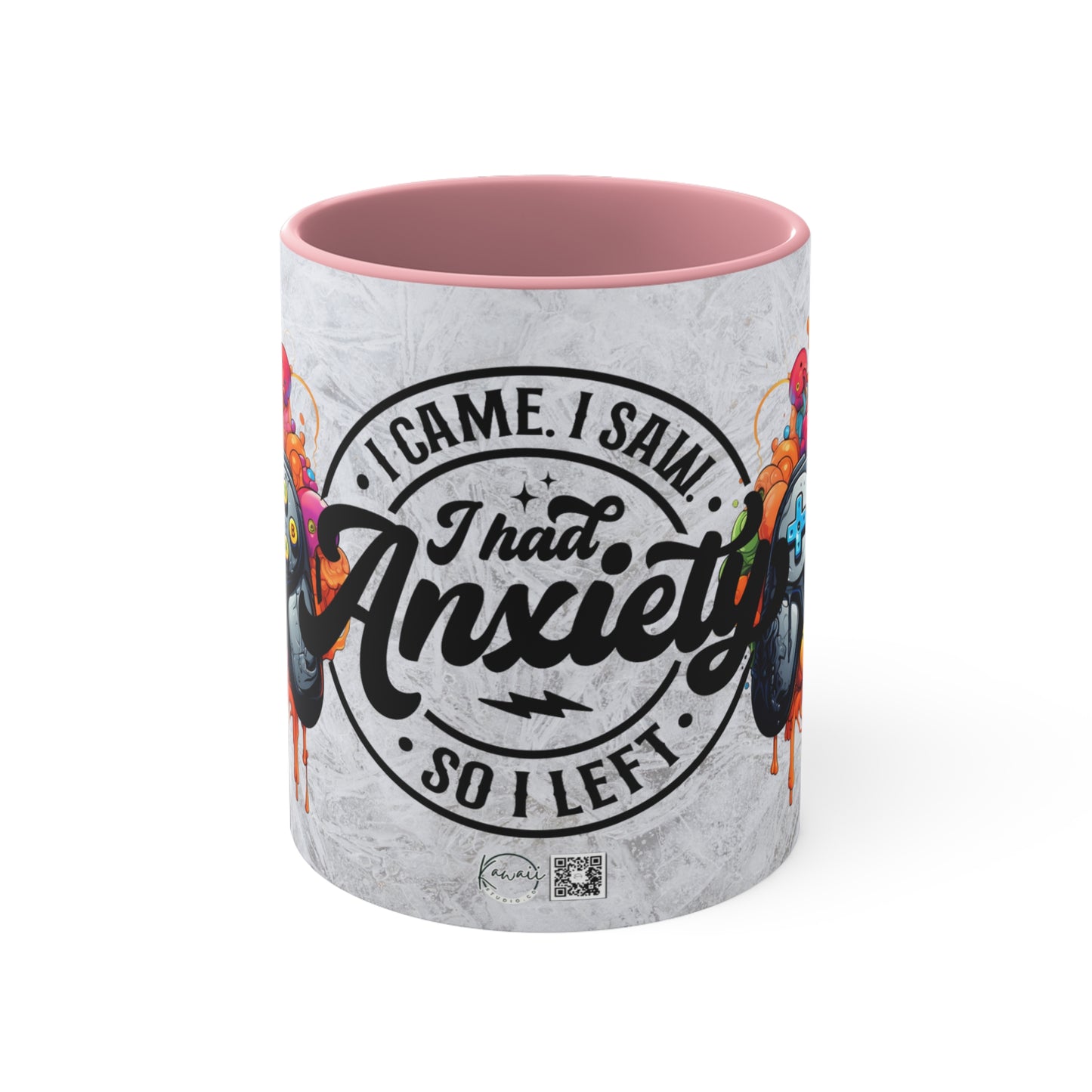 Colorful Accent Mugs, 11oz - I GAME