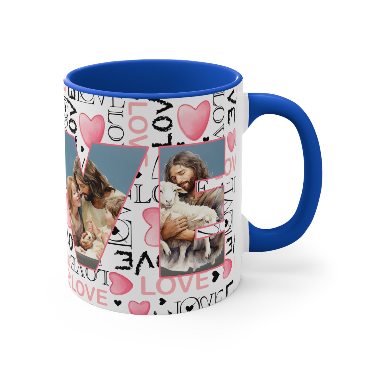 Colorful Accent Mugs, 11oz - Believe
