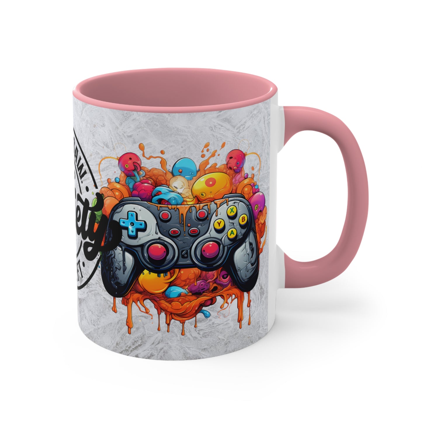 Colorful Accent Mugs, 11oz - I GAME