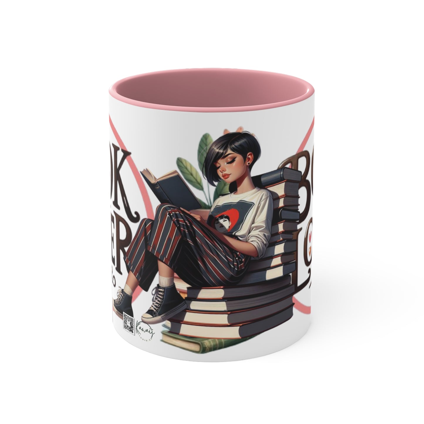 Colorful Accent Mugs, 11oz - Book Lover