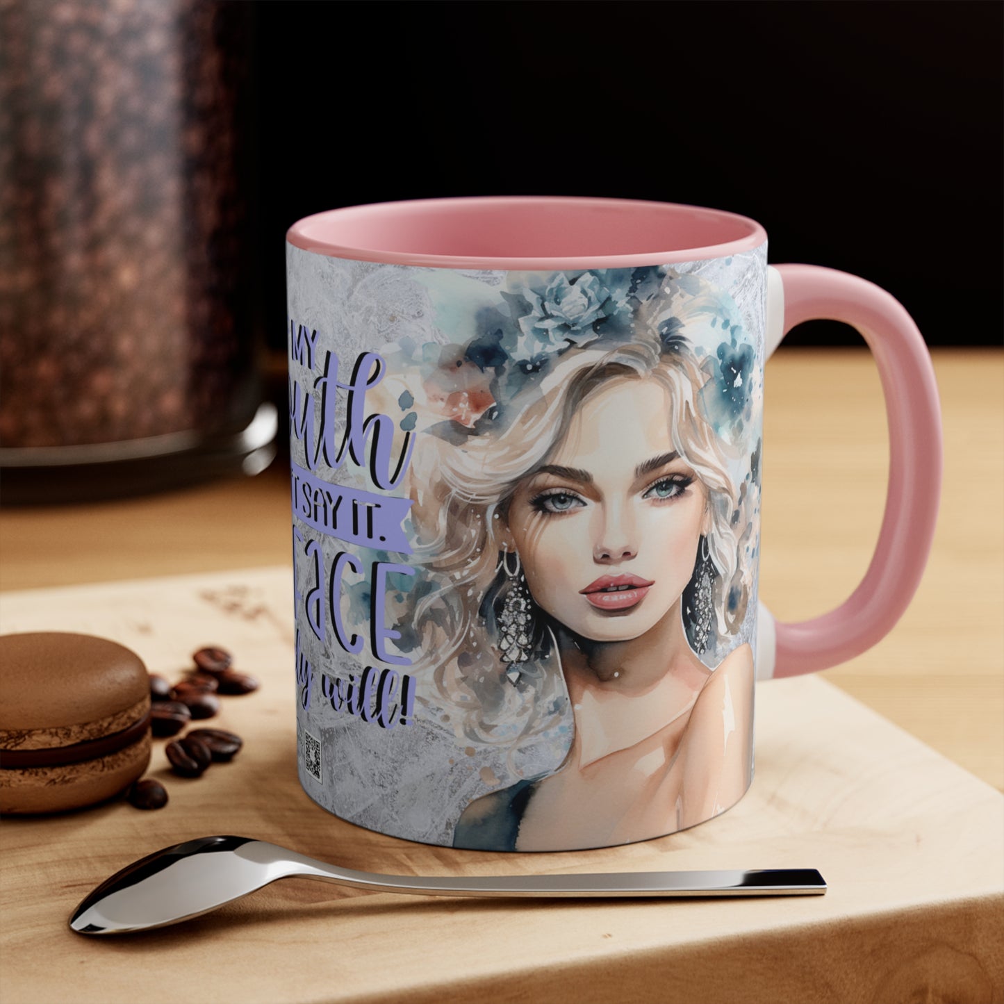 Colorful Accent Mugs, 11oz - If my mouth doesn't say it