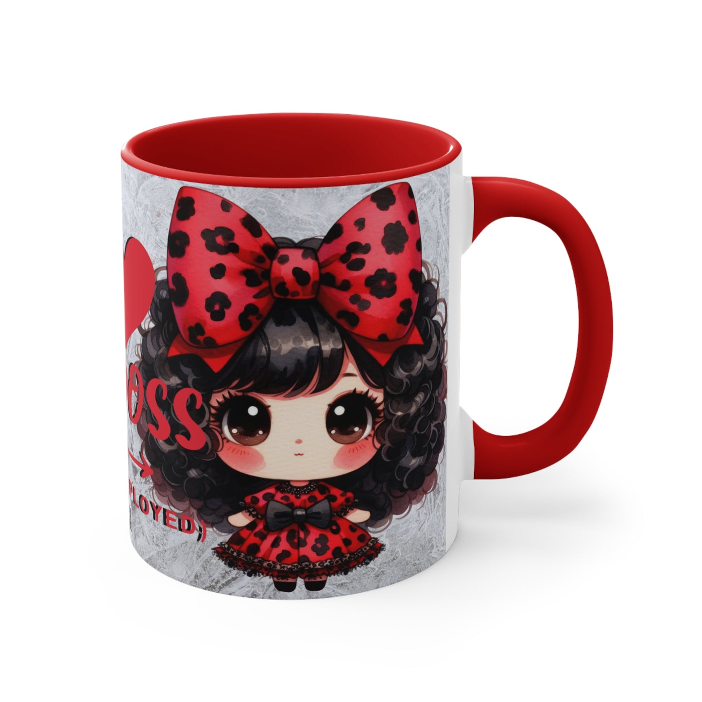 Colorful Accent Mugs, 11oz - I love my boss