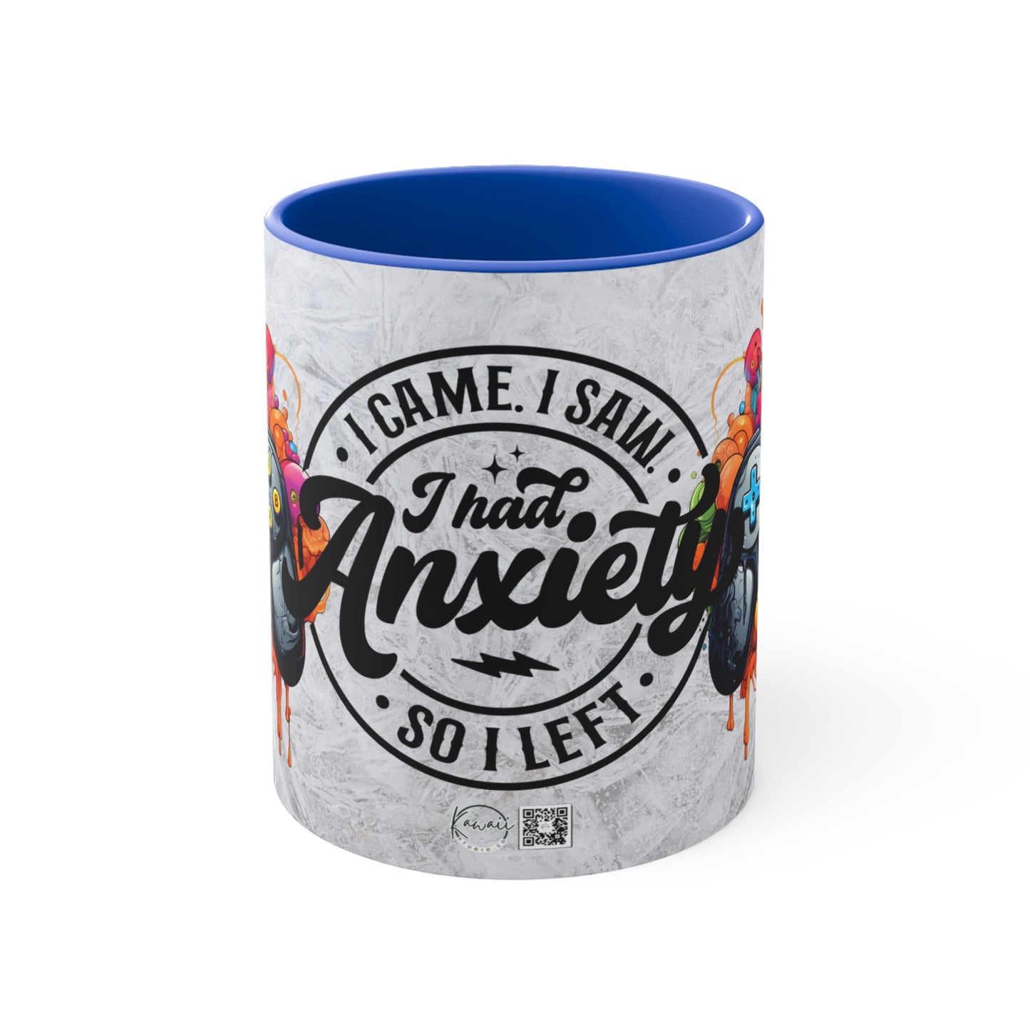Colorful Accent Mugs, 11oz - I GAME