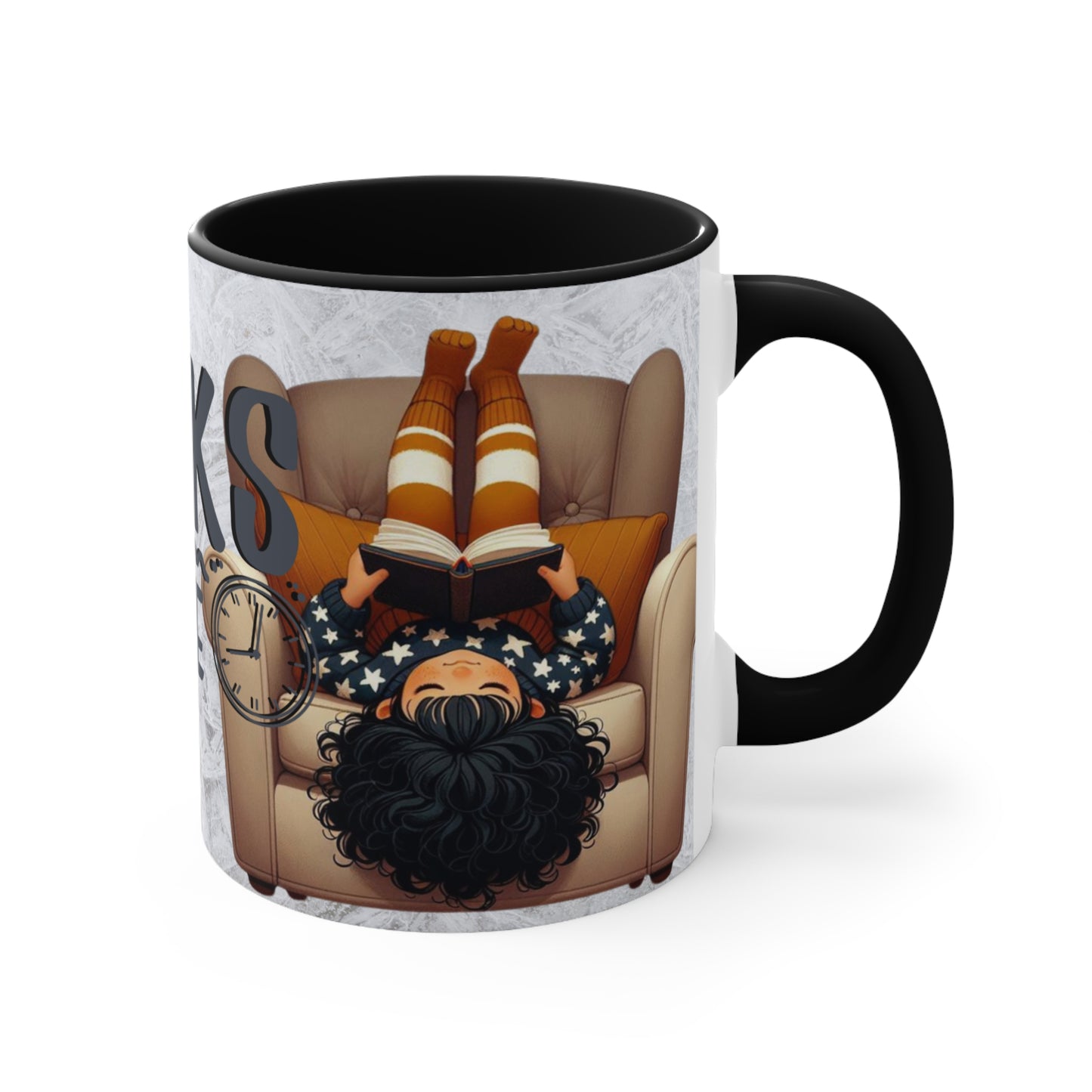 Colorful Accent Mugs, 11oz - Books Time