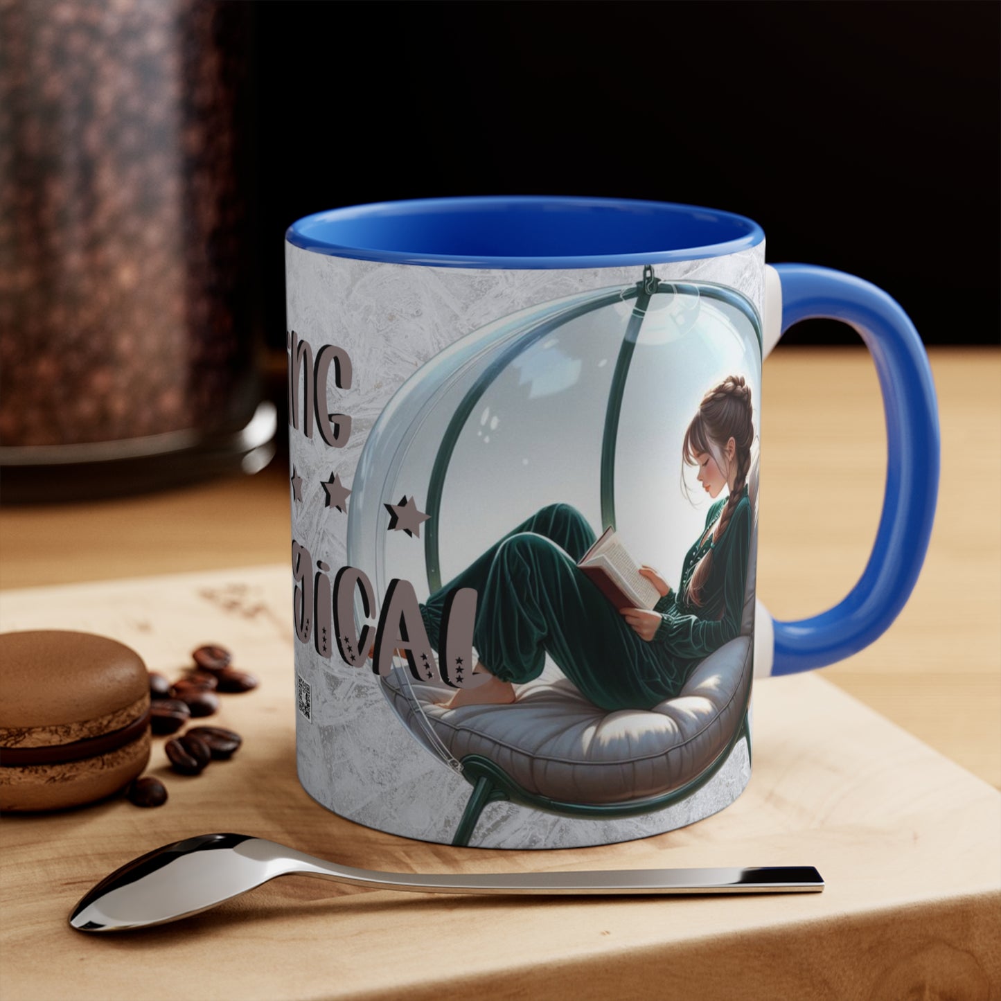 Colorful Accent Mugs, 11oz - Reading is magical