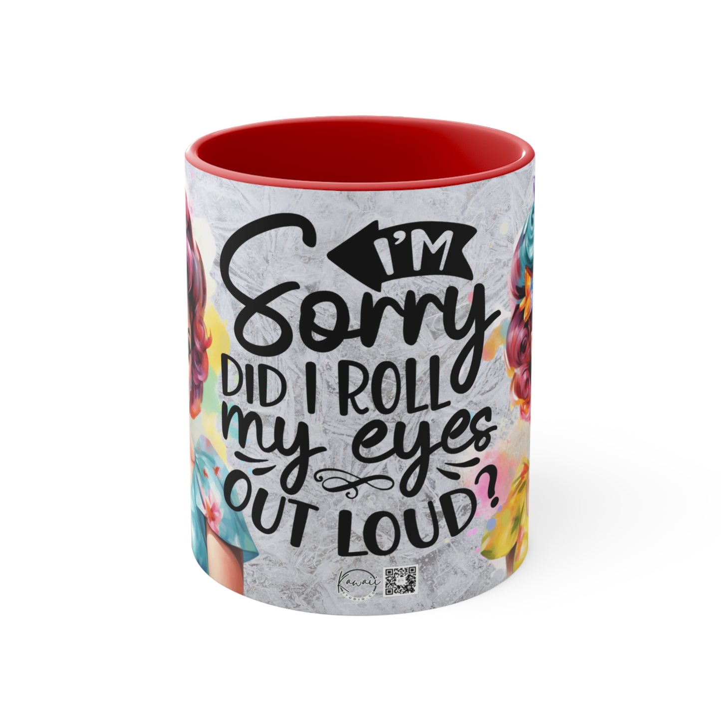 Colorful Accent Mugs, 11oz - I'm Sorry