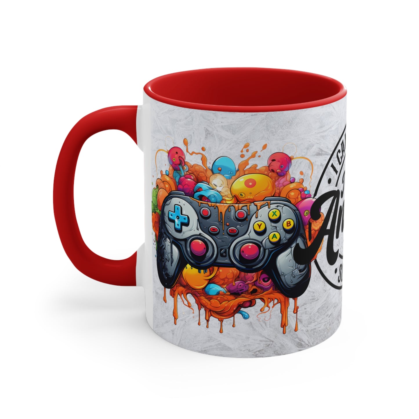 Colorful Accent Mugs, 11oz - I GAME