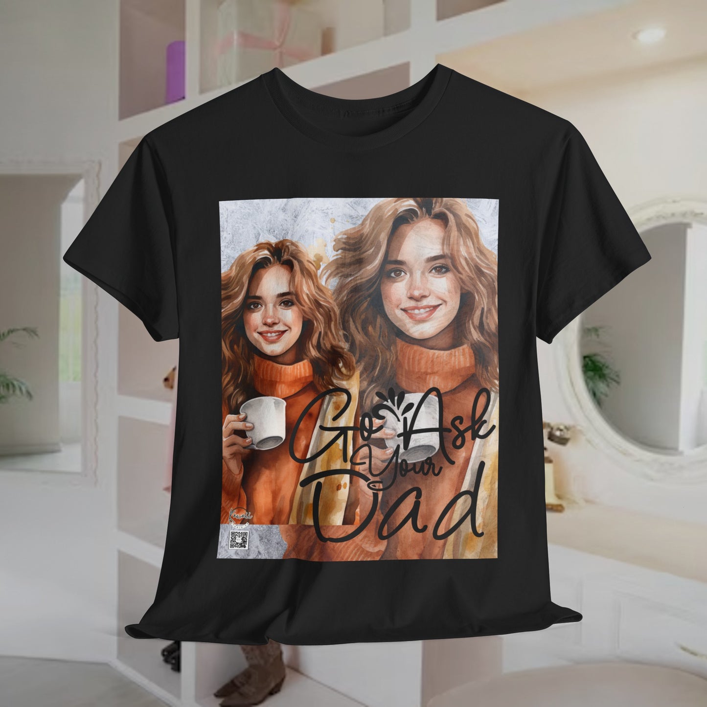 Unisex Heavy Cotton Tee - Go Ask Dad