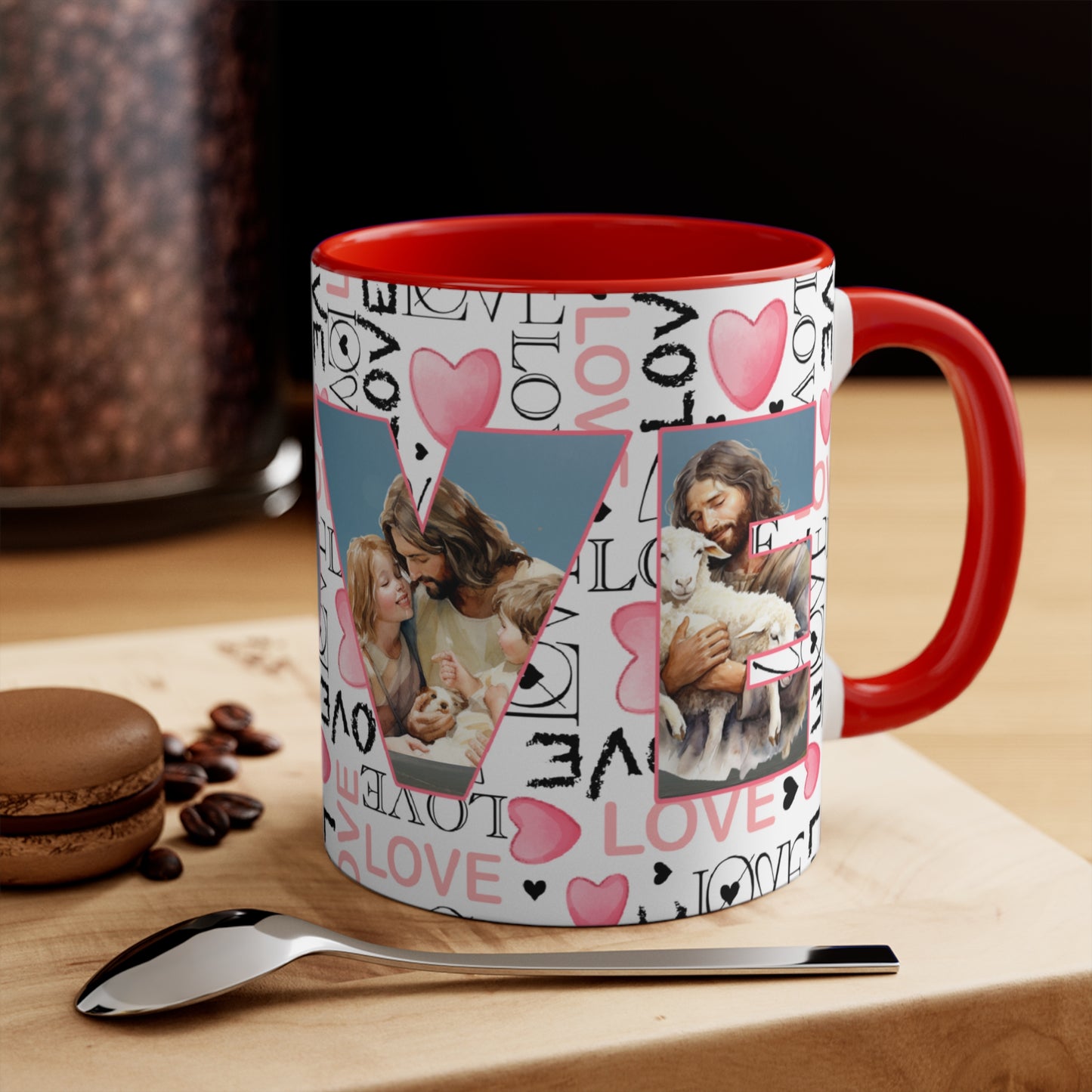 Colorful Accent Mugs, 11oz - Believe