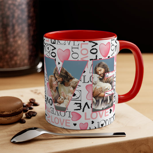 Colorful Accent Mugs, 11oz - Believe