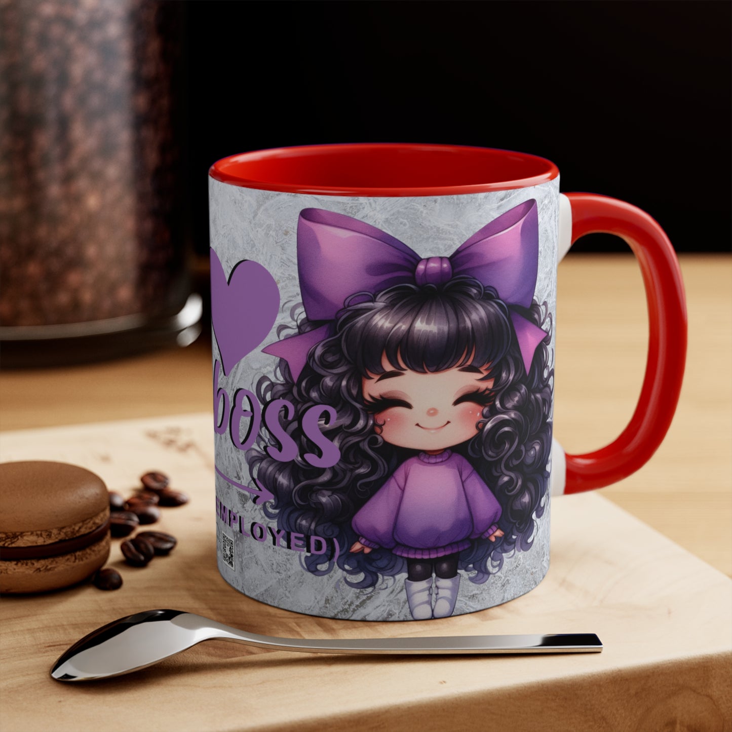 Colorful Accent Mugs, 11oz - I love my boss v.2