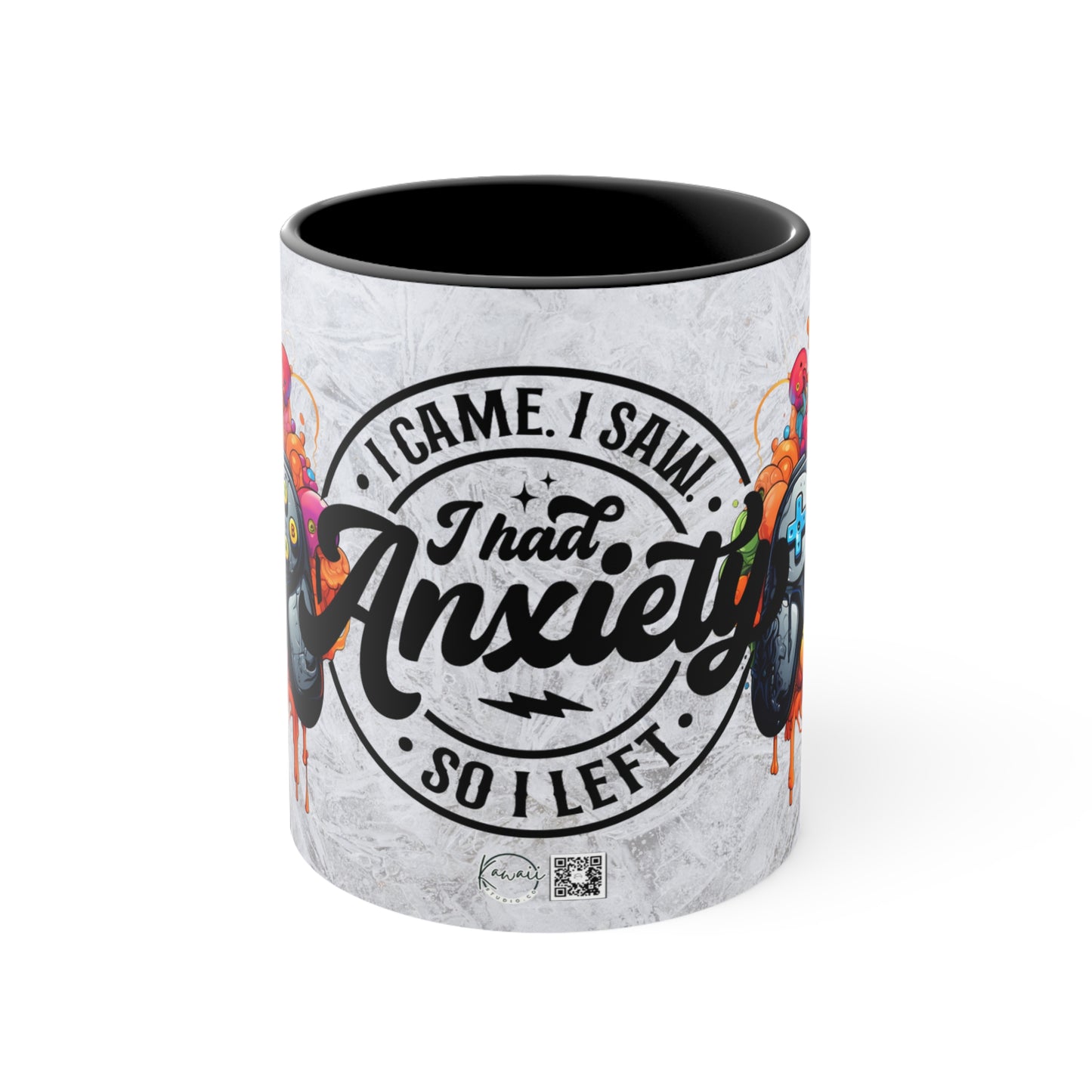 Colorful Accent Mugs, 11oz - I GAME