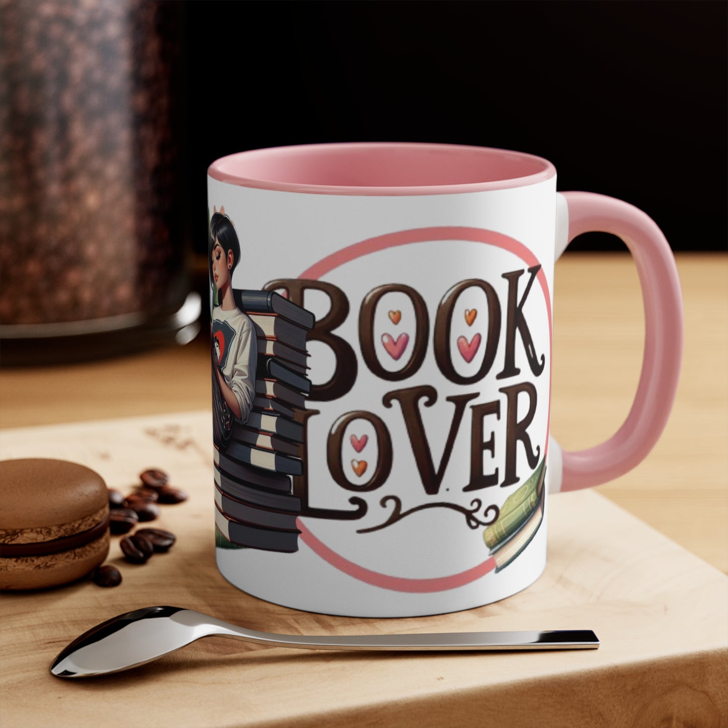 Colorful Accent Mugs, 11oz - Book Lover