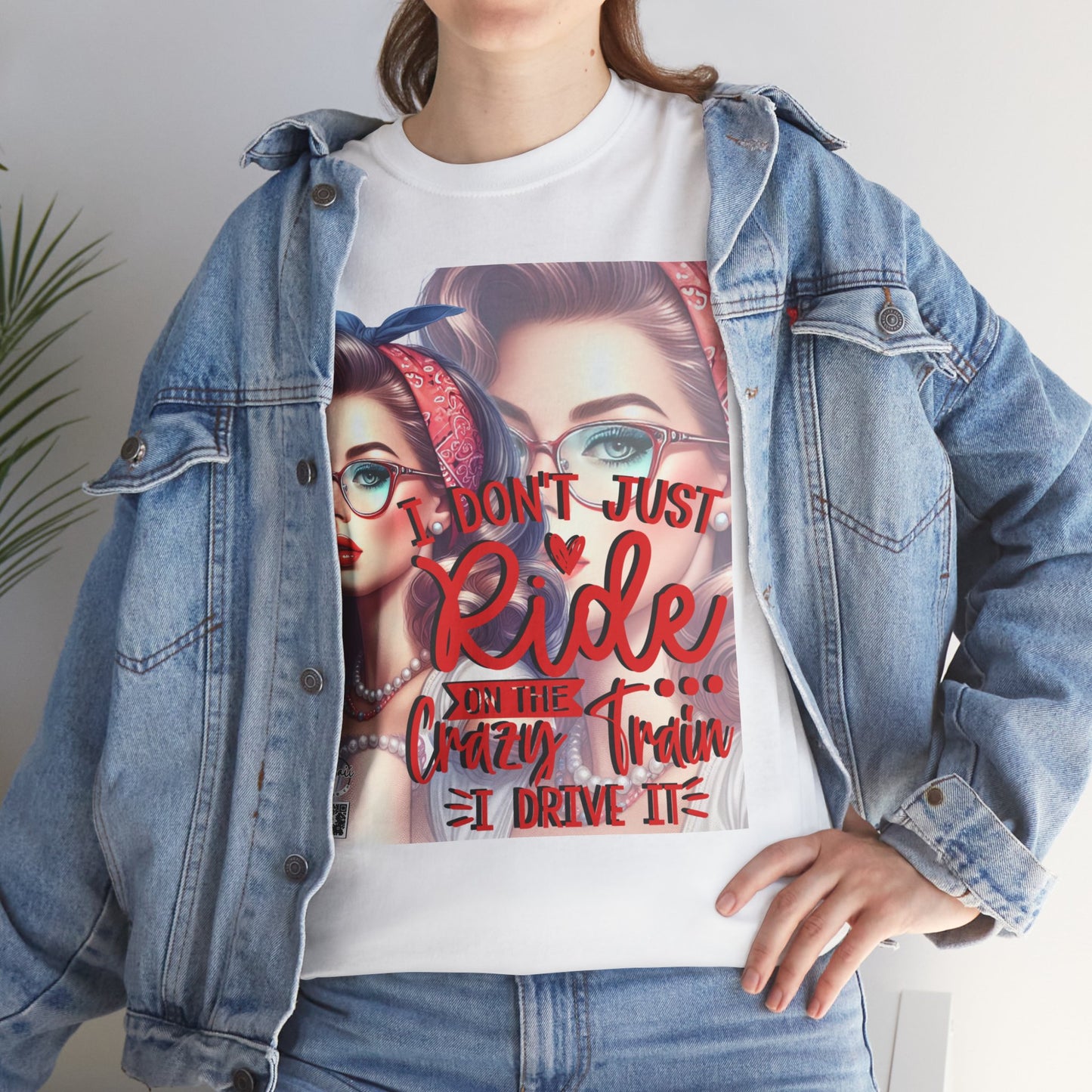 Unisex Heavy Cotton Tee - I don't just ride
