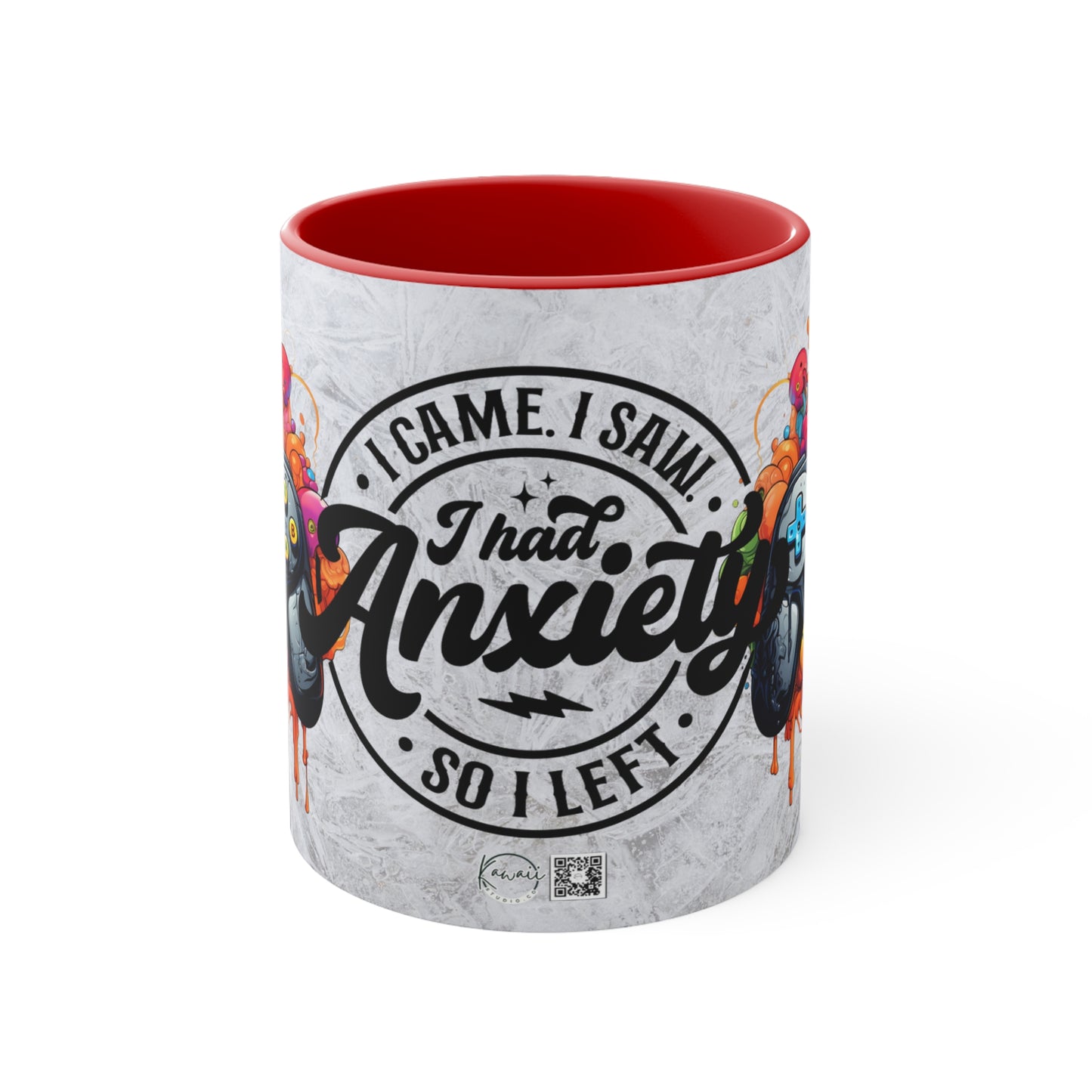 Colorful Accent Mugs, 11oz - I GAME