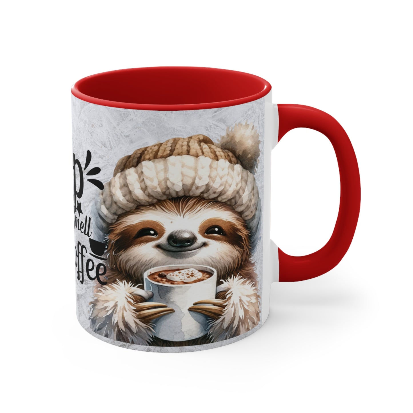 Colorful Accent Mugs, 11oz - STOP and smell the coffee