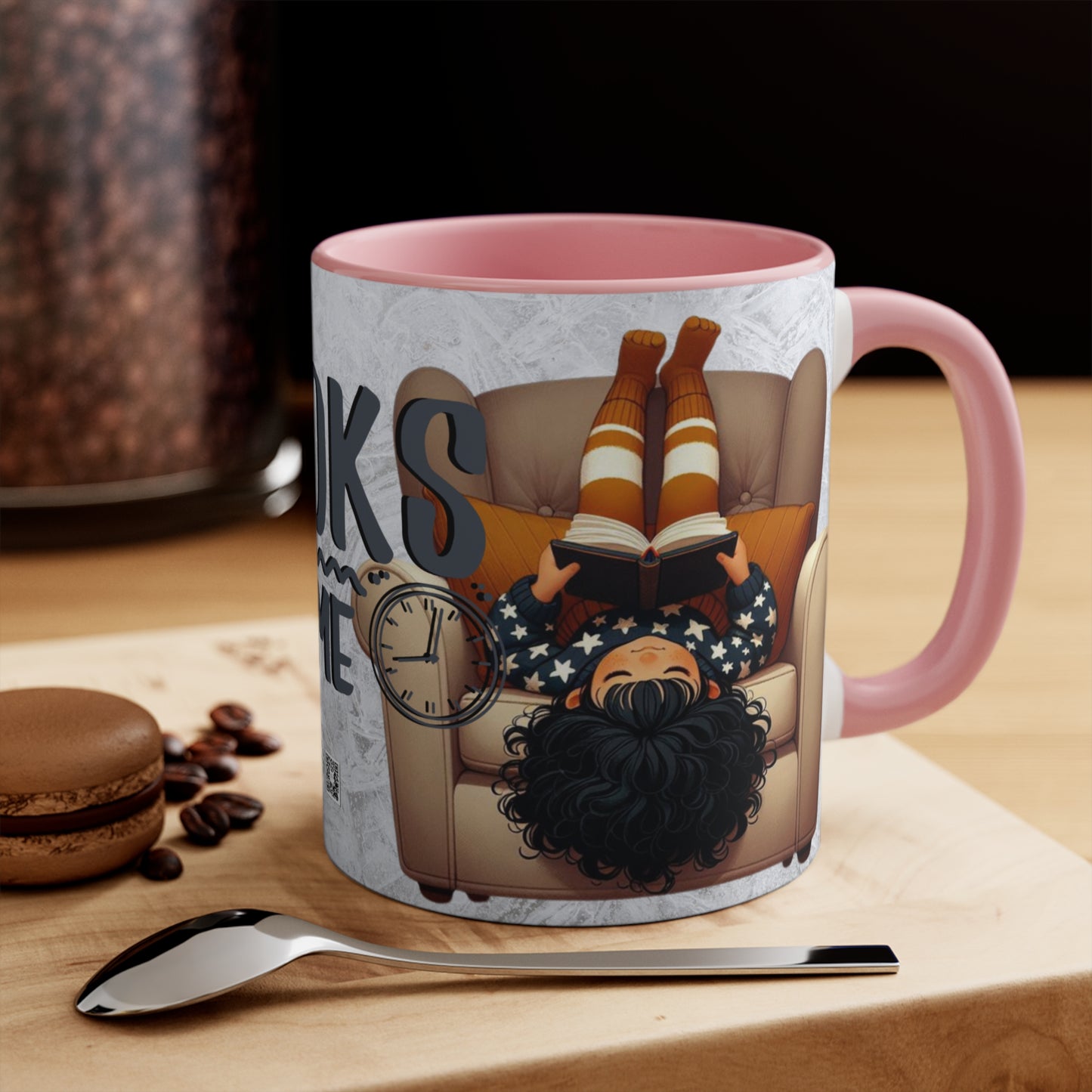 Colorful Accent Mugs, 11oz - Books Time