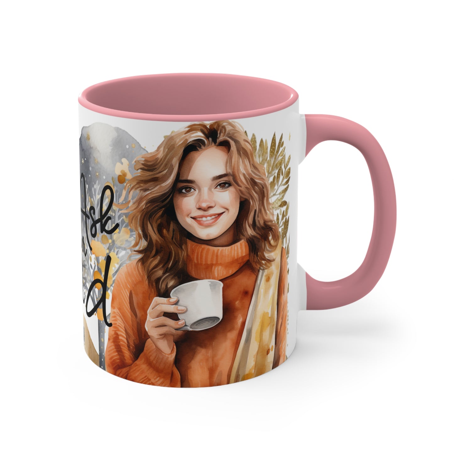 Colorful Accent Mugs, 11oz - Go Ask Your Dad