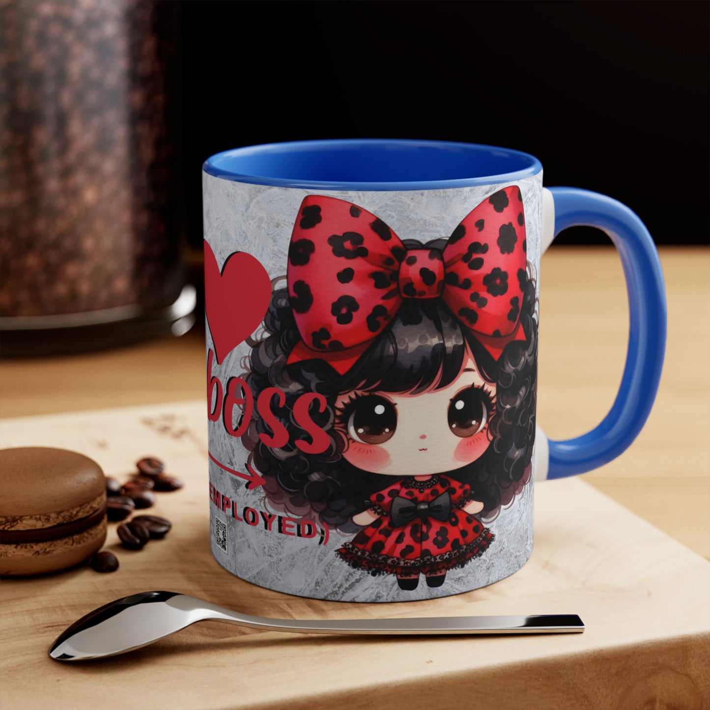 Colorful Accent Mugs, 11oz - I love my boss