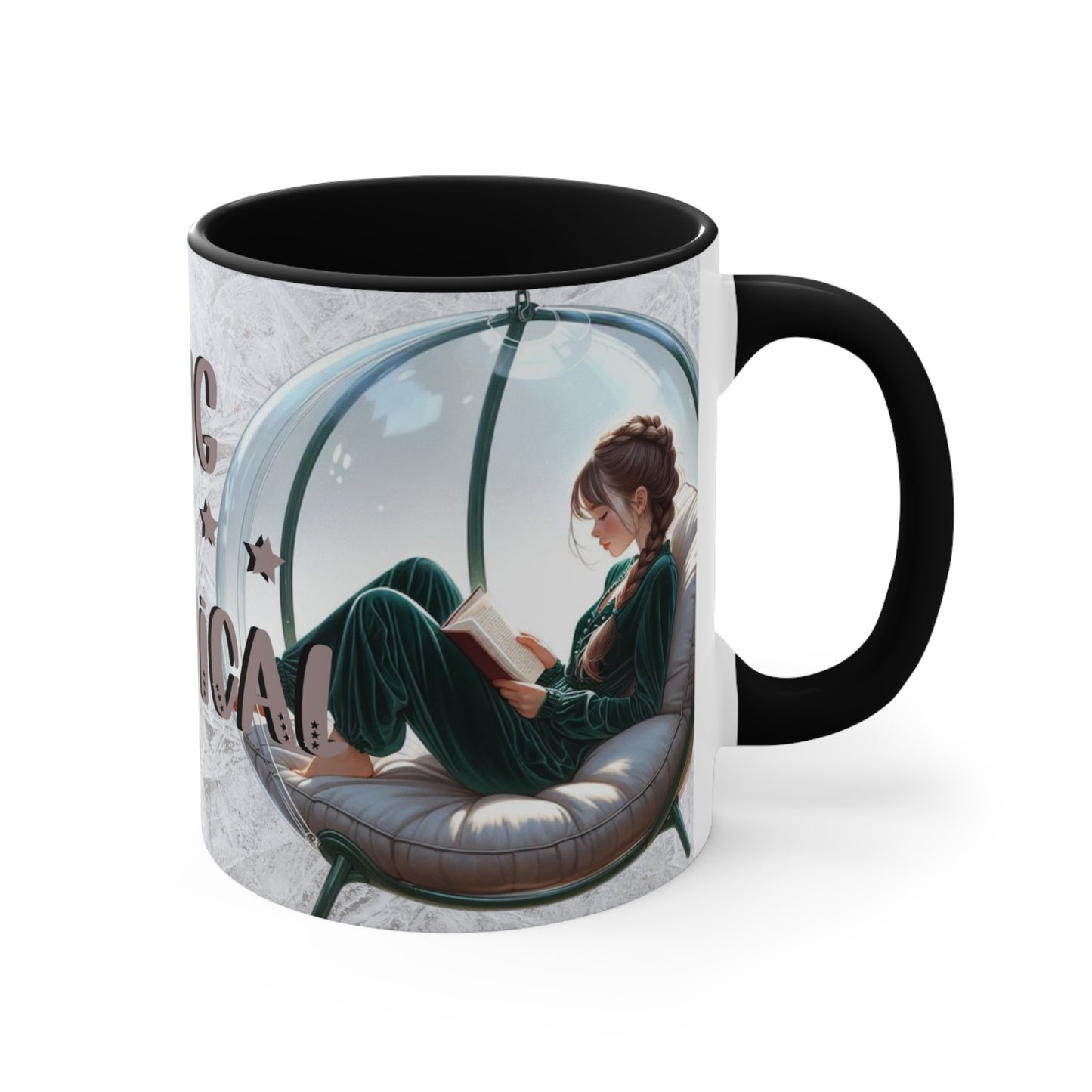 Colorful Accent Mugs, 11oz - Reading is magical
