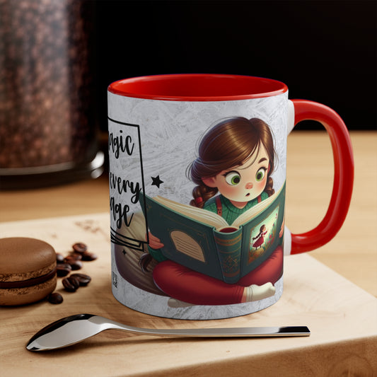 Colorful Accent Mugs, 11oz - Magic on every page