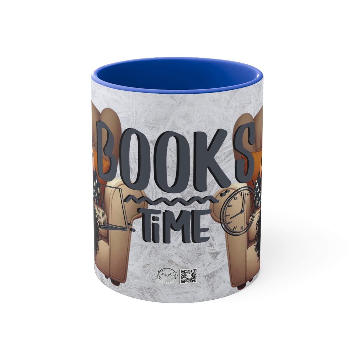 Colorful Accent Mugs, 11oz - Books Time