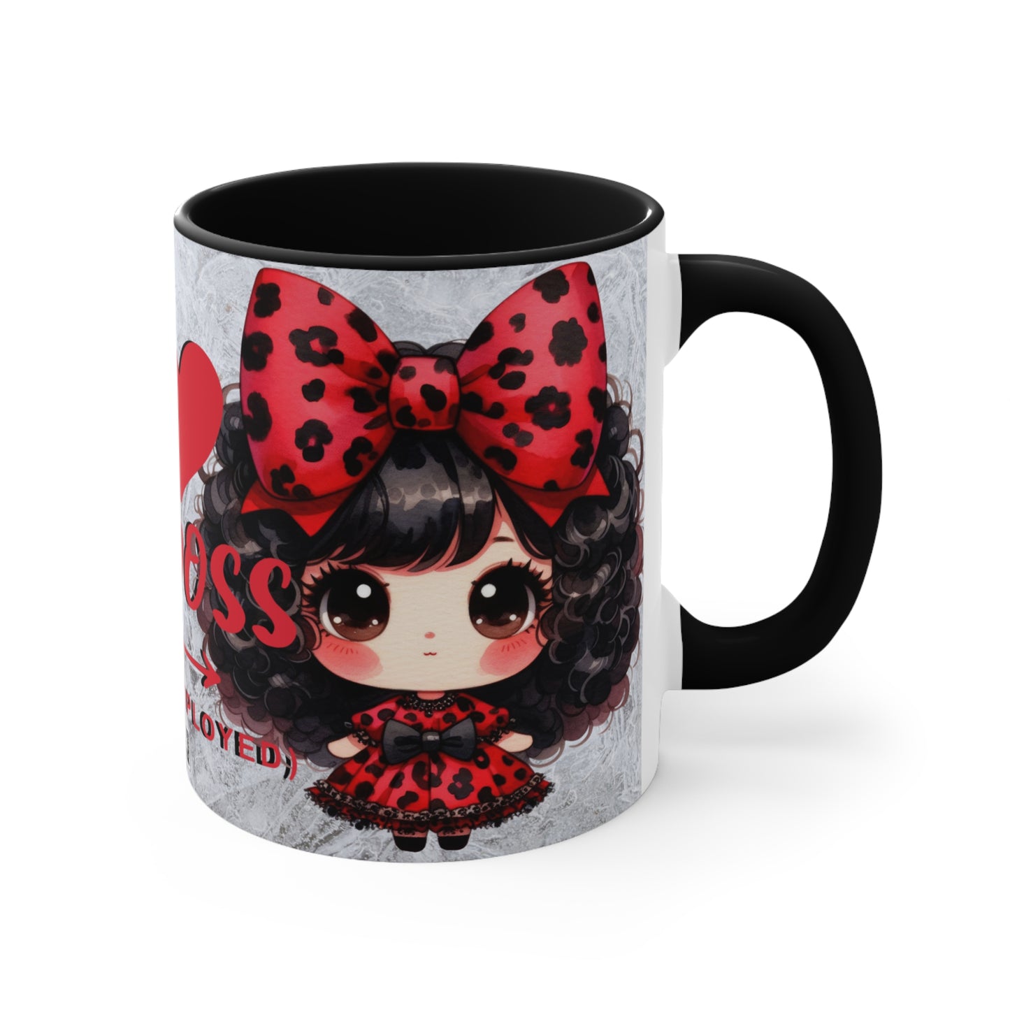 Colorful Accent Mugs, 11oz - I love my boss