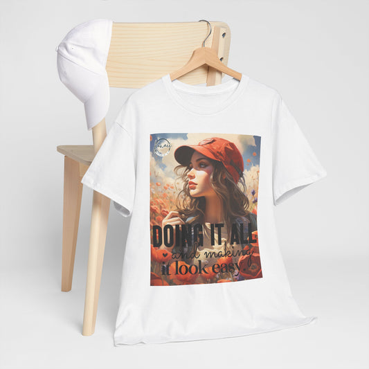 Unisex Heavy Cotton Tee - Doing it all