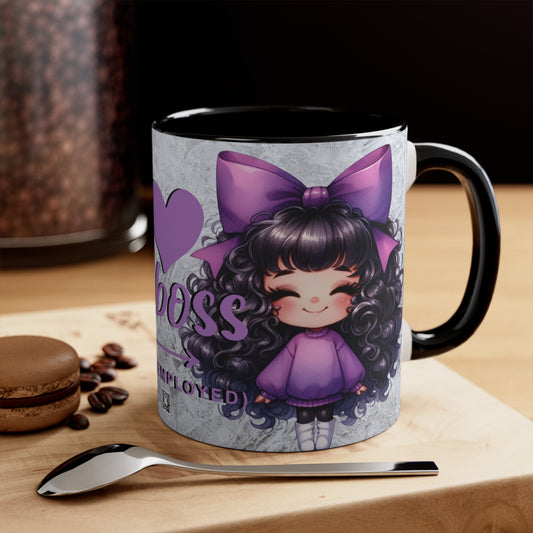 Colorful Accent Mugs, 11oz - I love my boss v.2
