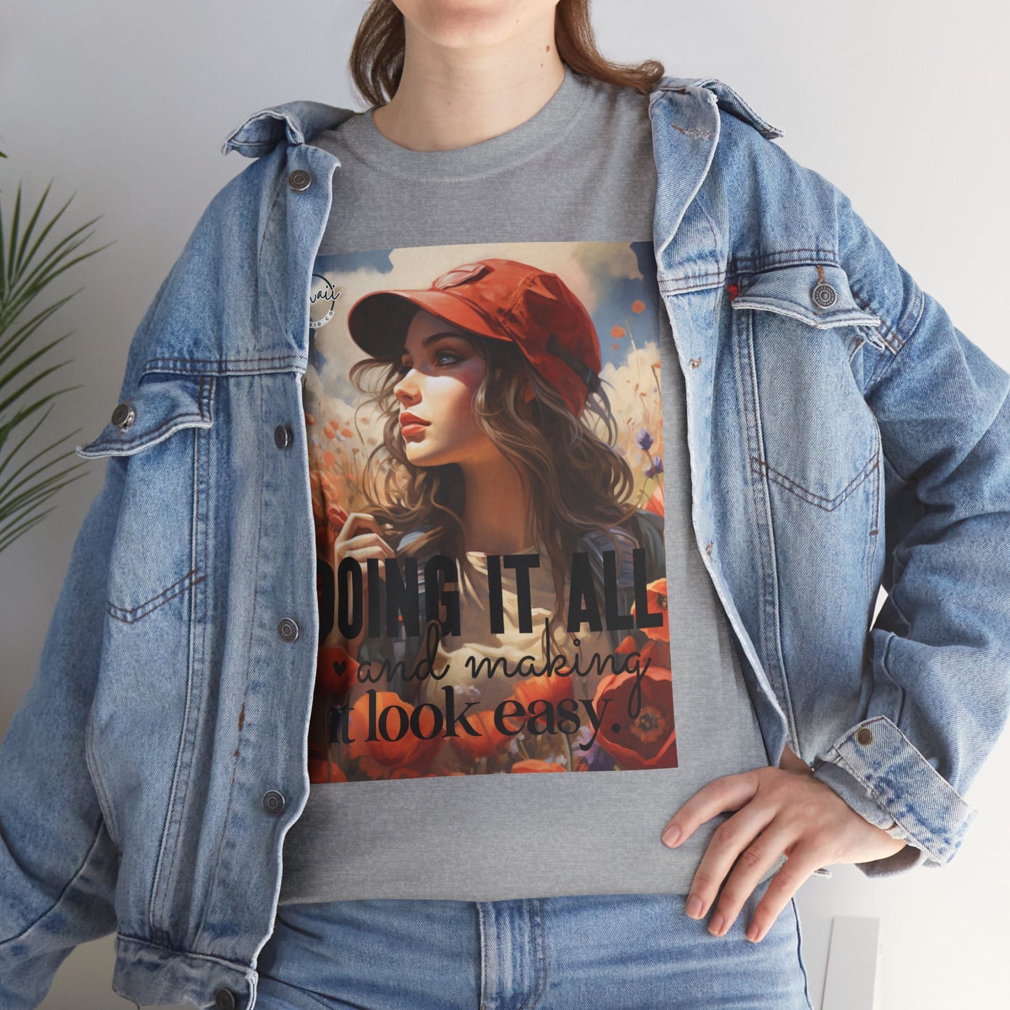 Unisex Heavy Cotton Tee - Doing it all
