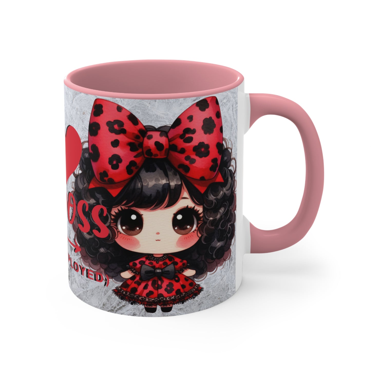 Colorful Accent Mugs, 11oz - I love my boss