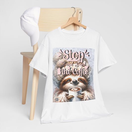 Unisex Heavy Cotton Tee - Smell the Coffee