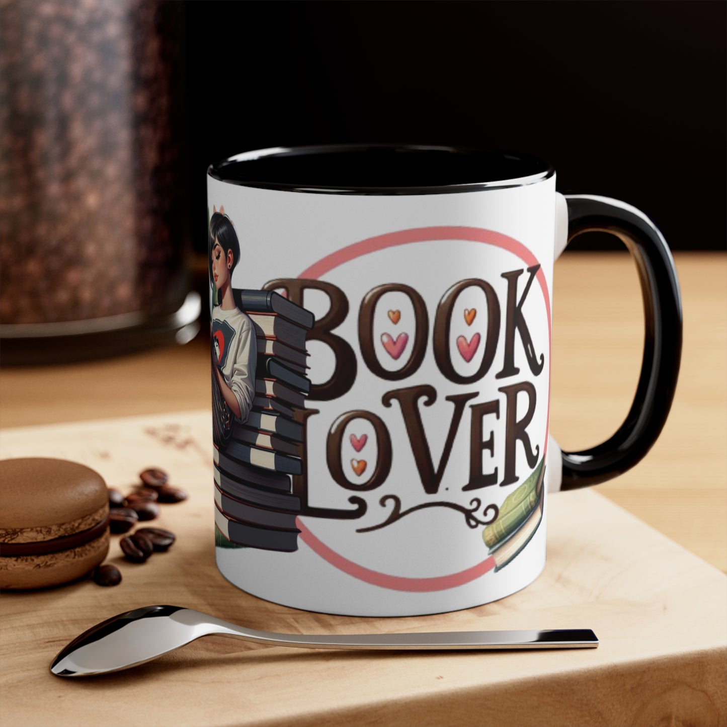 Colorful Accent Mugs, 11oz - Book Lover