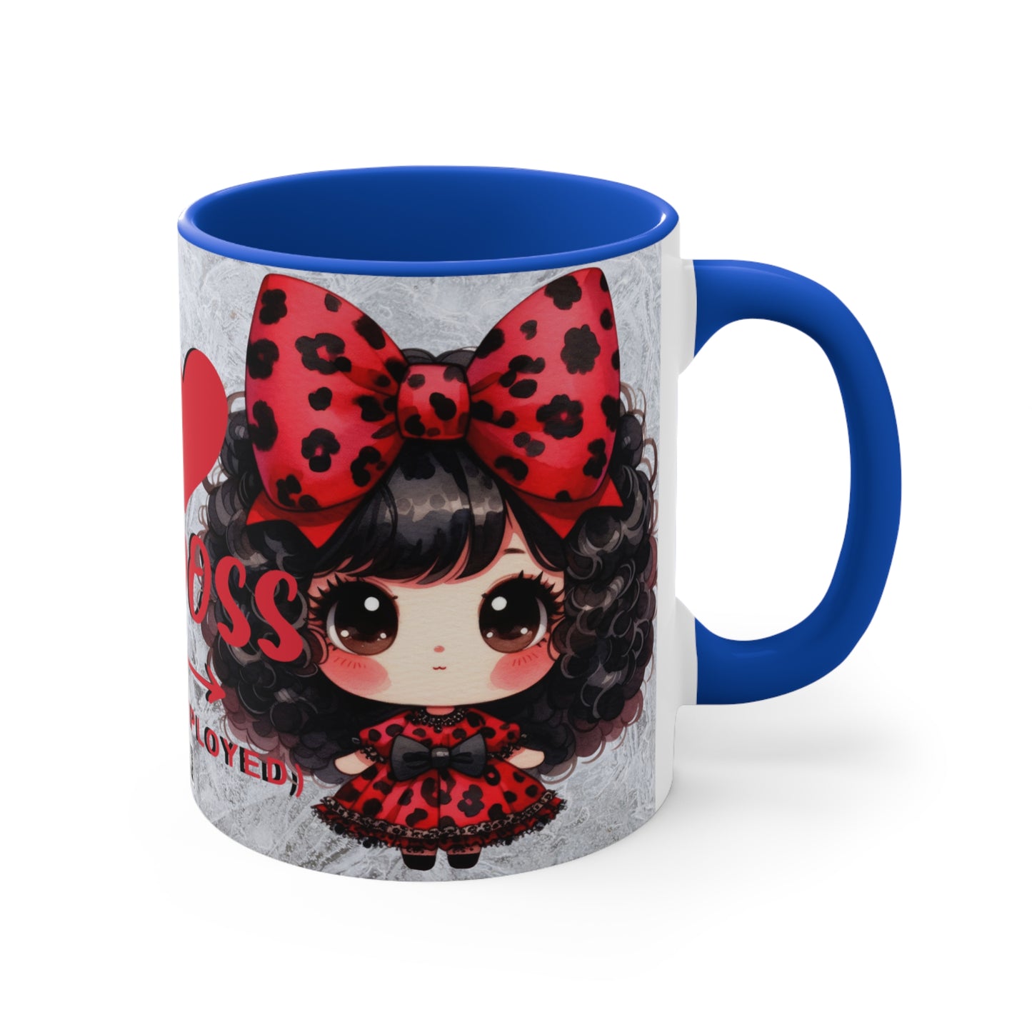 Colorful Accent Mugs, 11oz - I love my boss